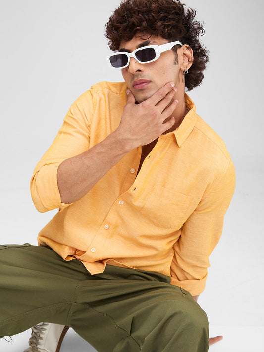 Textured Mustard Shirt