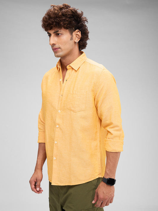 Textured Mustard Shirt