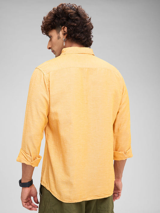Textured Mustard Shirt