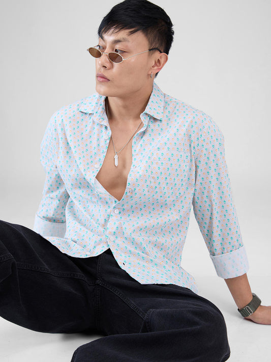 Grey Printed Shirt
