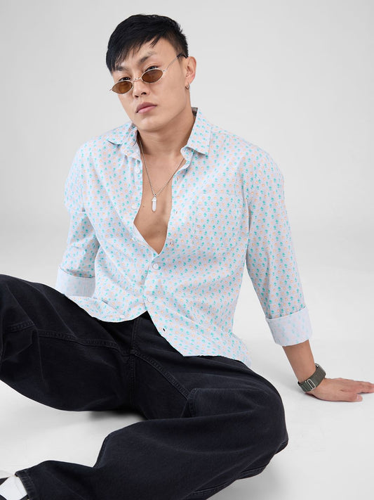 Grey Printed Shirt