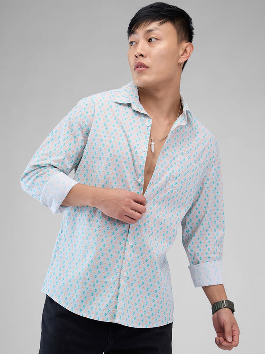 Grey Printed Shirt