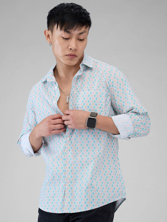Grey Printed Shirt