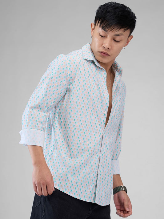 Grey Printed Shirt