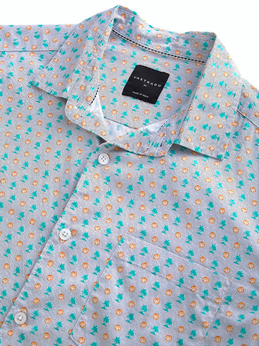 Grey Printed Shirt
