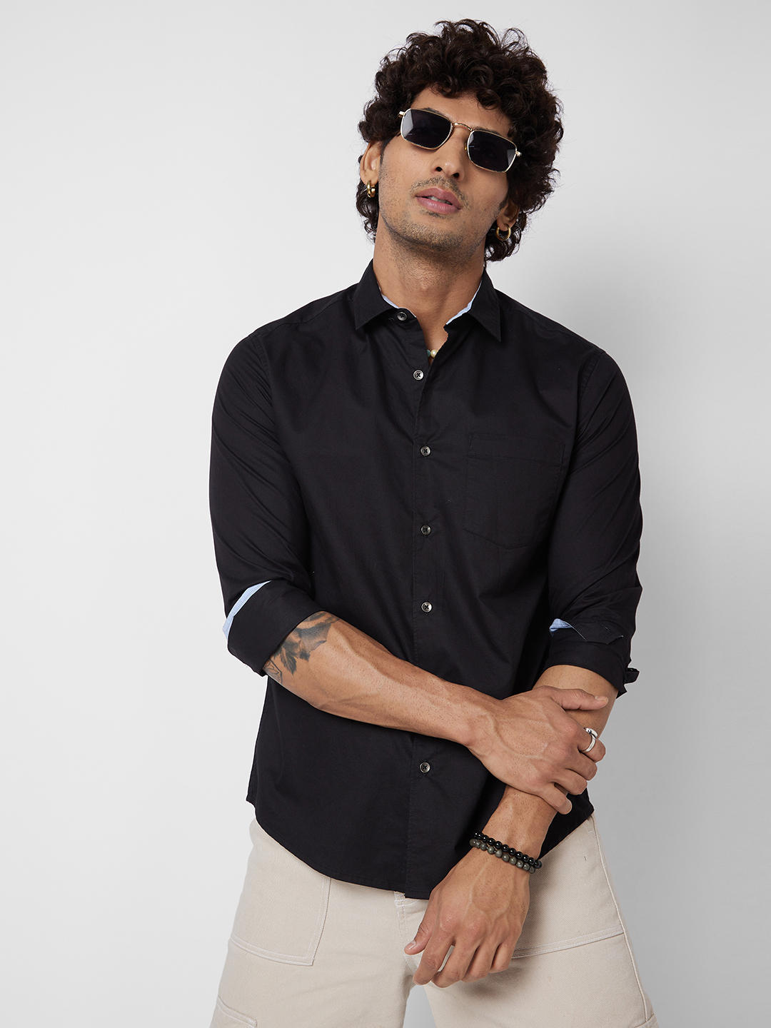 Black Solid Shirt