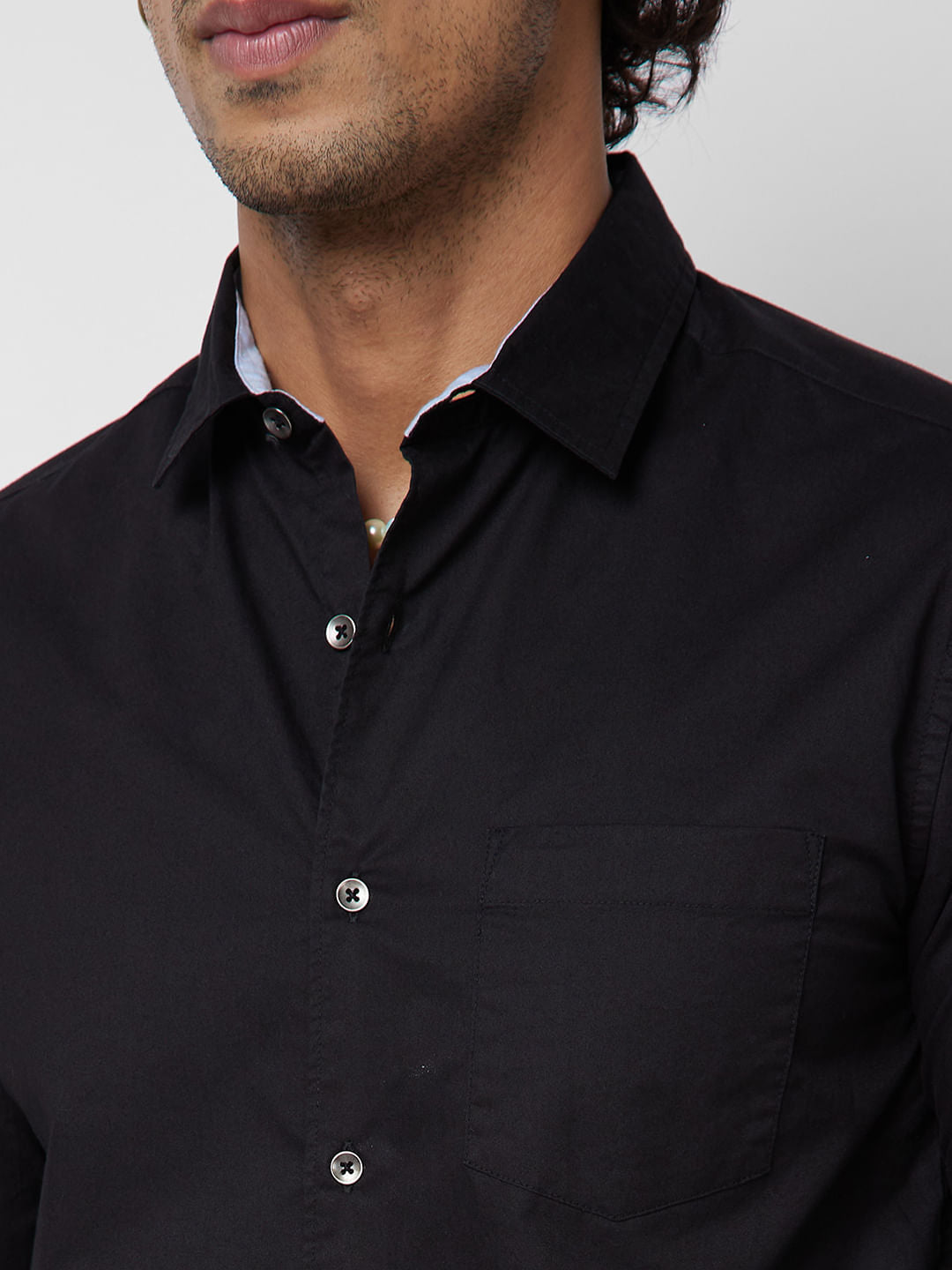 Black Solid Shirt