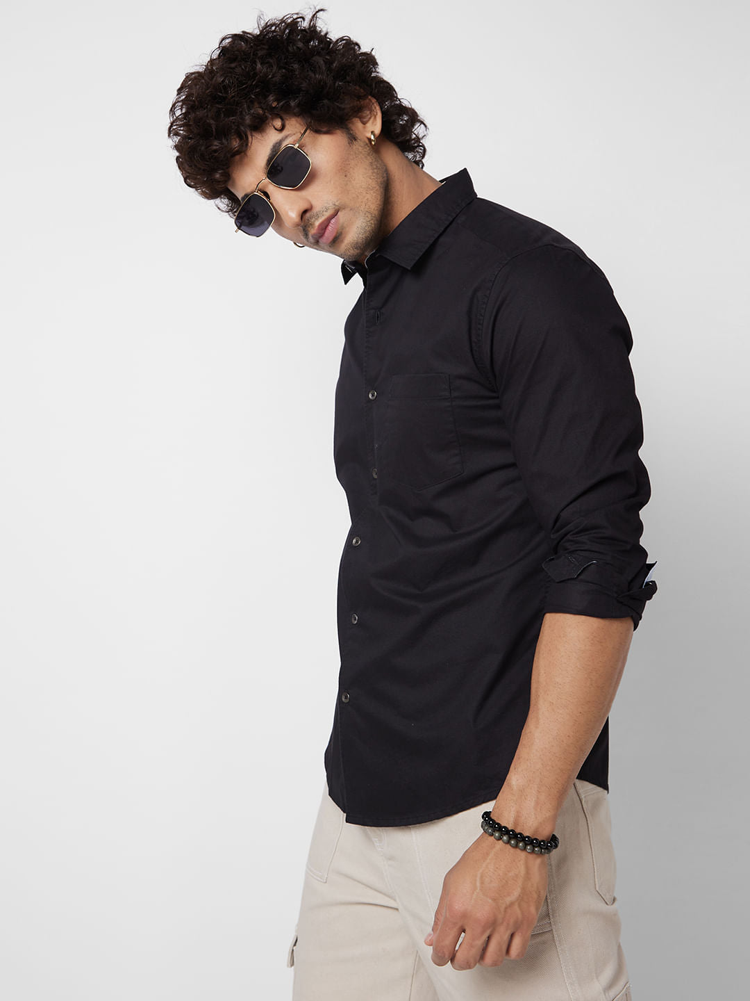 Black Solid Shirt