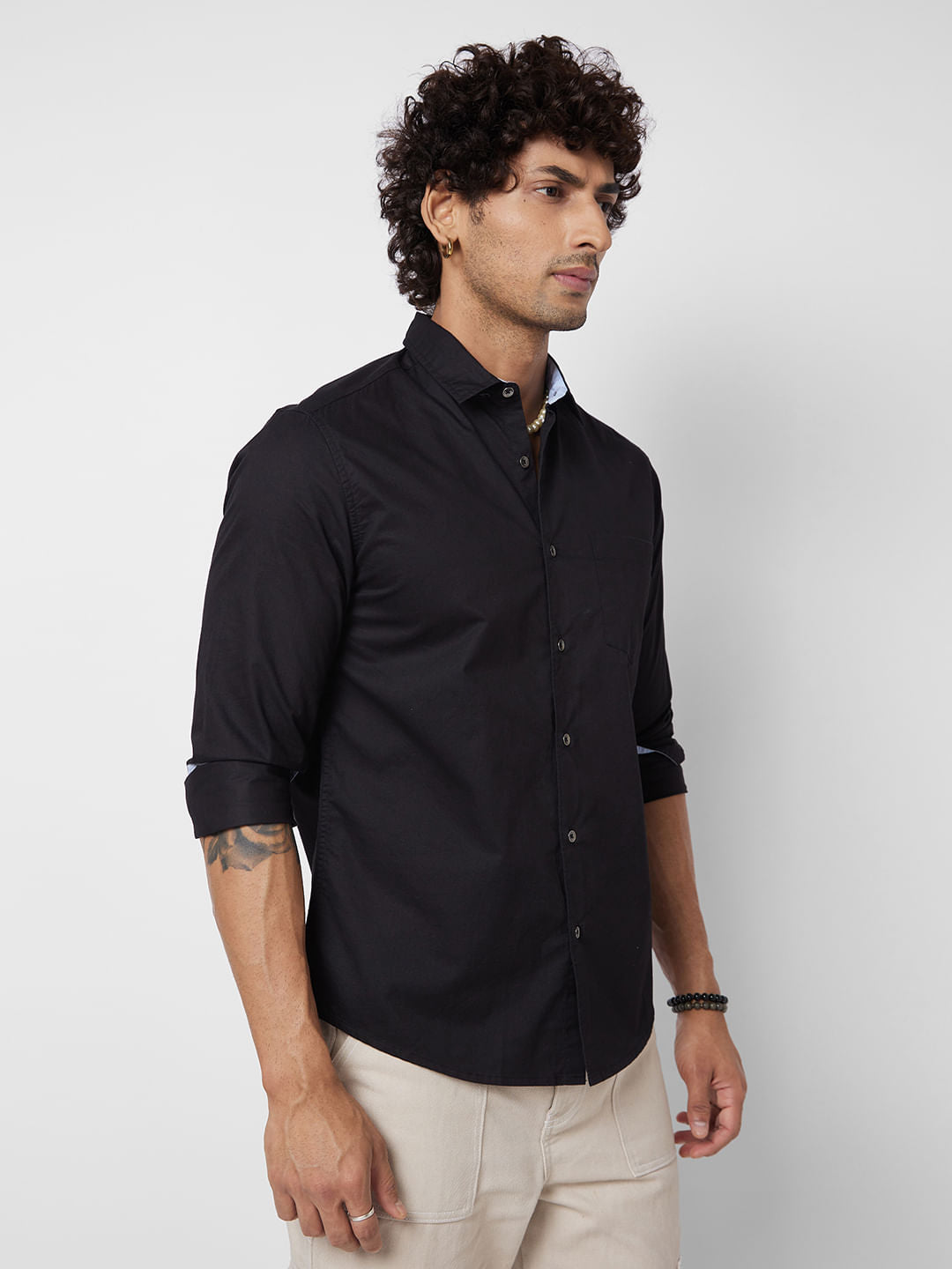 Black Solid Shirt