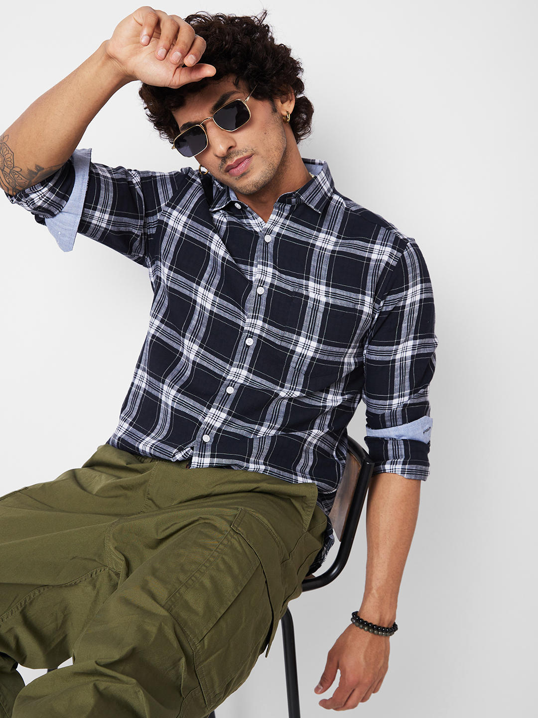Black & White Checkered Shirt