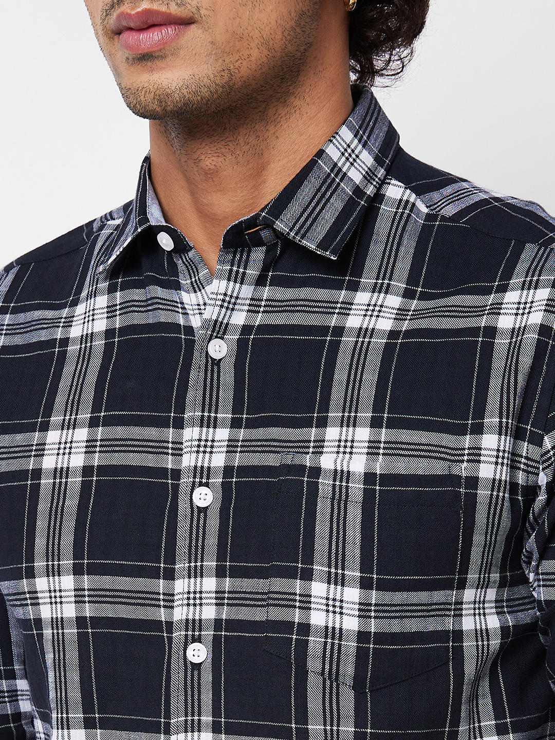 Black & White Checkered Shirt