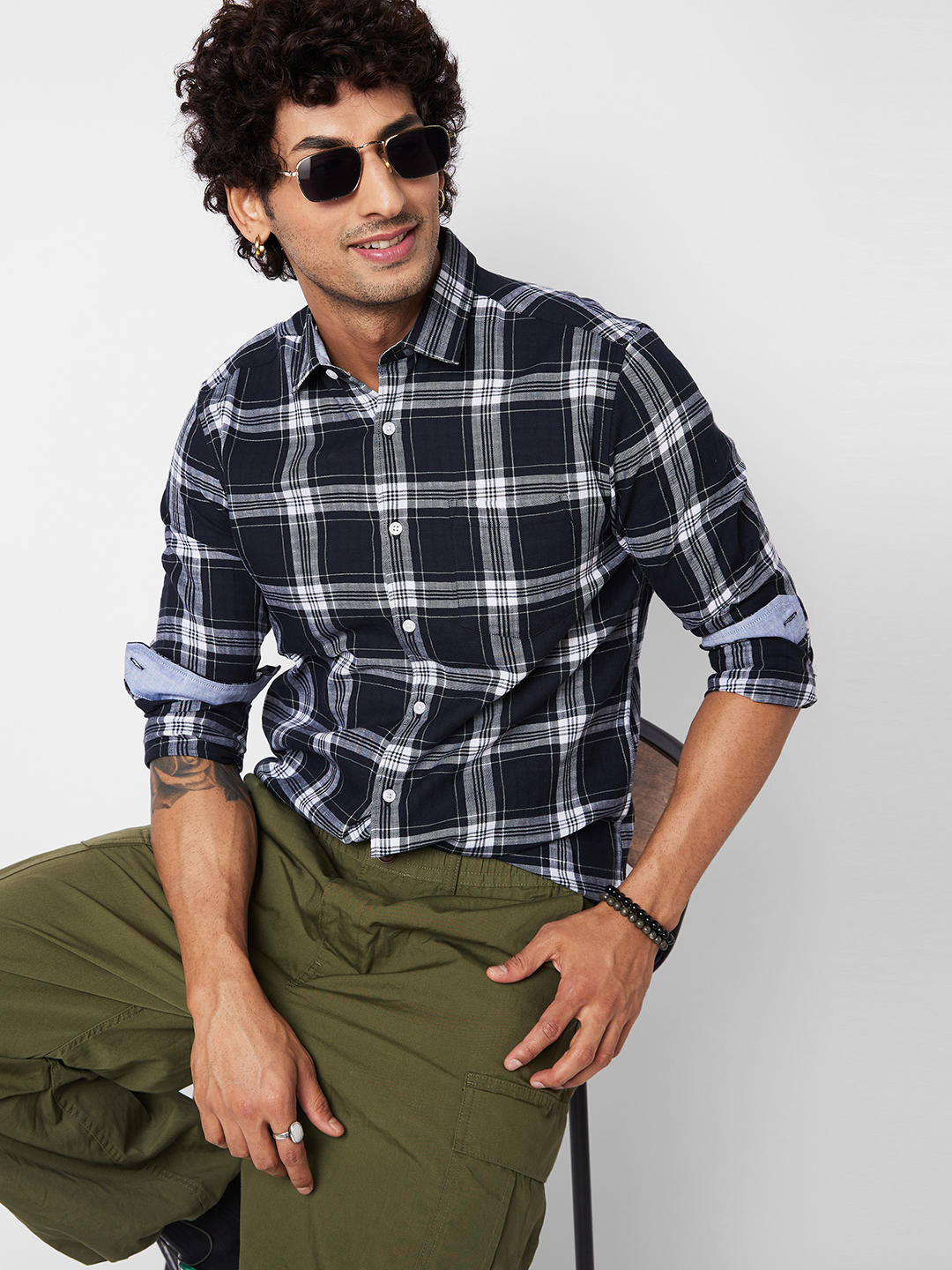 Black & White Checkered Shirt