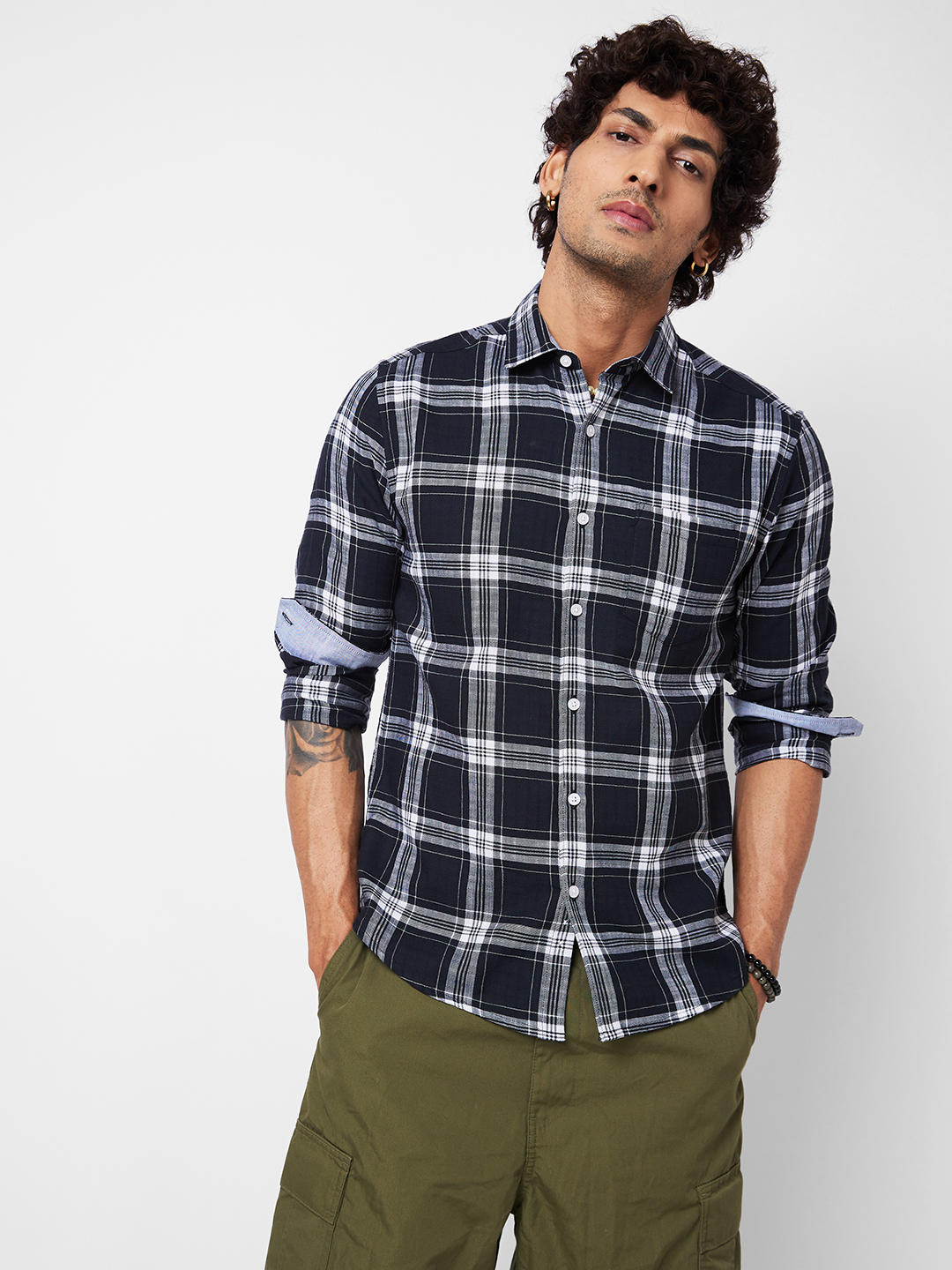 Black & White Checkered Shirt