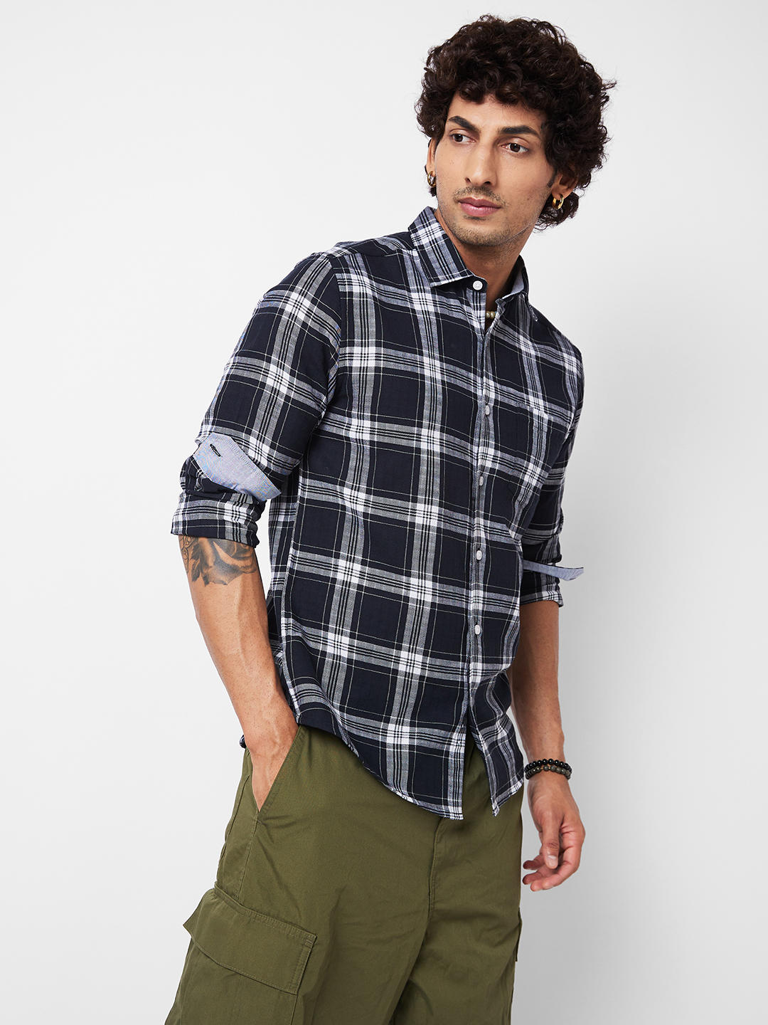 Black & White Checkered Shirt