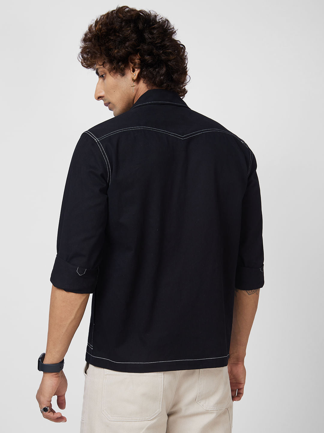 Jet Black 4 Pocket Shacket