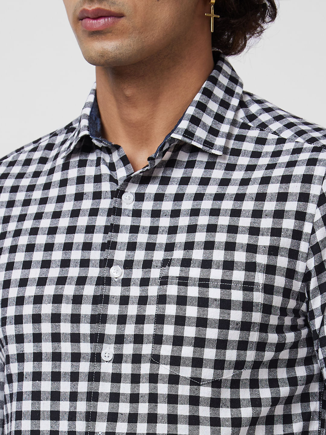 Black & White Checkered Shirt