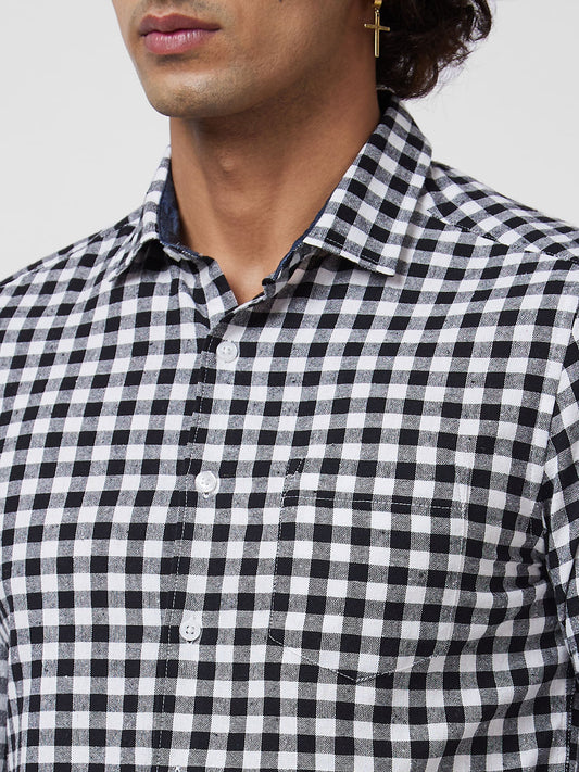 Black & White Checkered Shirt
