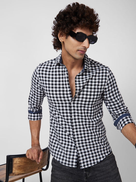 Black & White Checkered Shirt