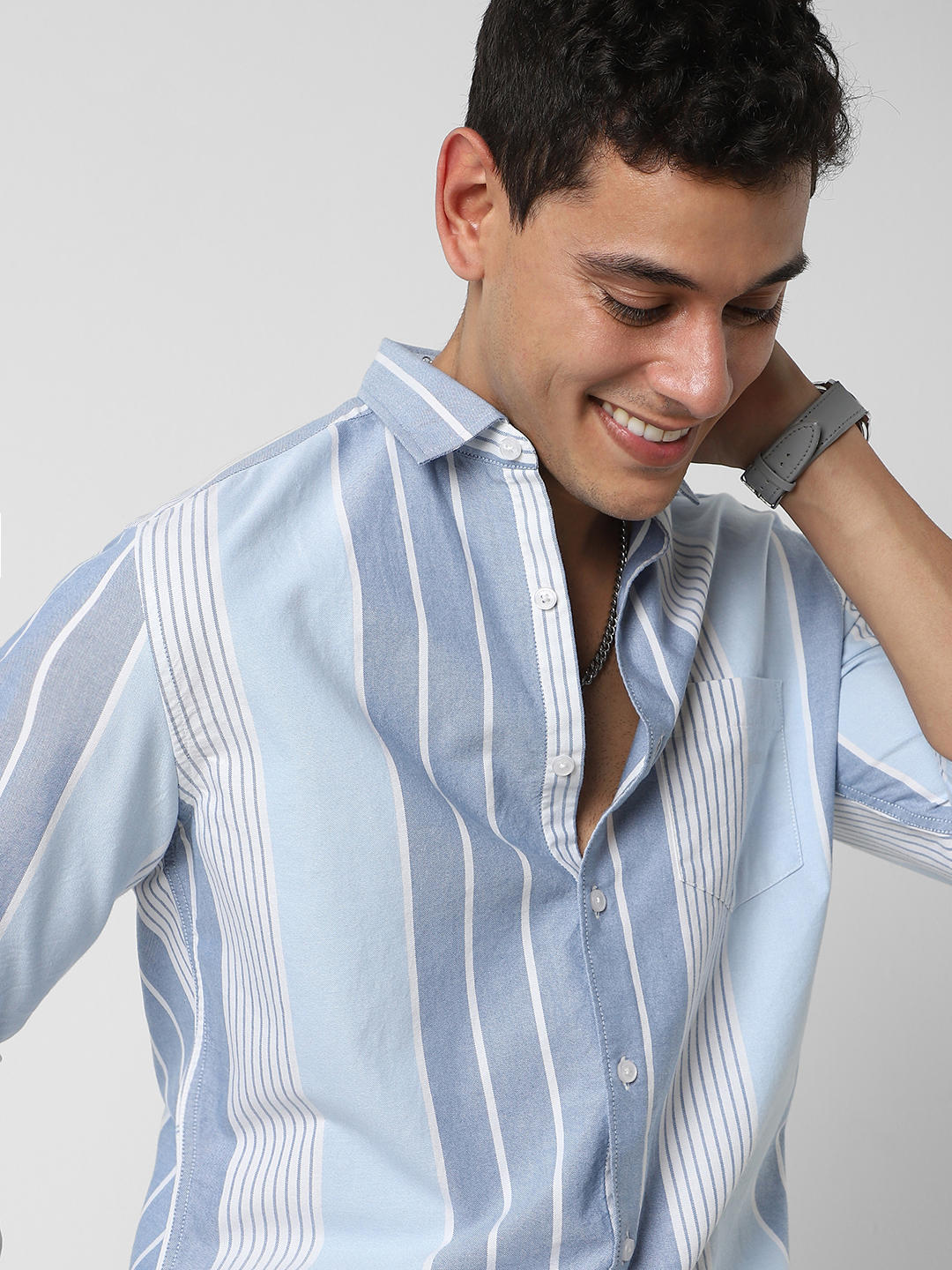 Blue Striped Shirt