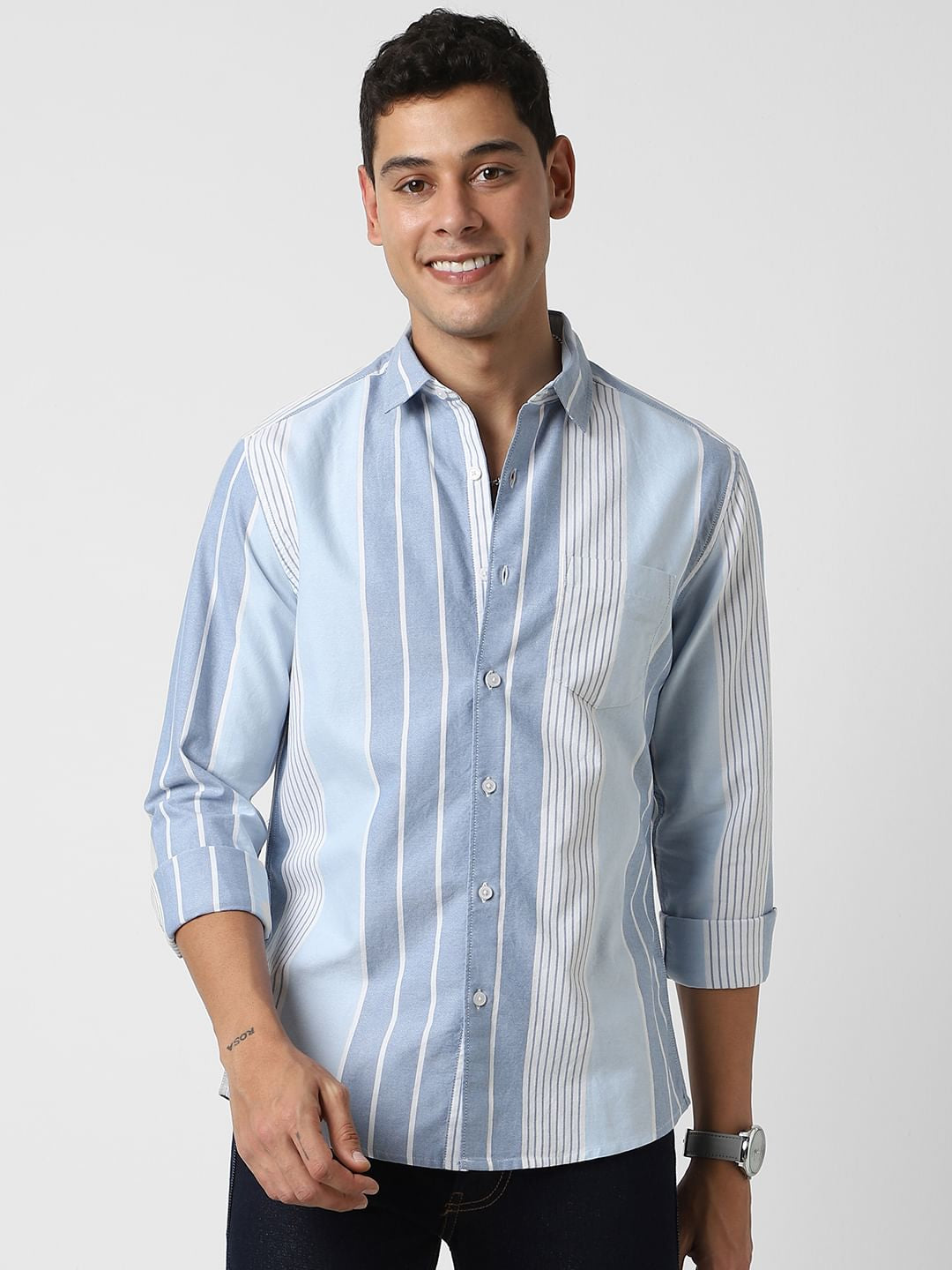 Blue Striped Shirt