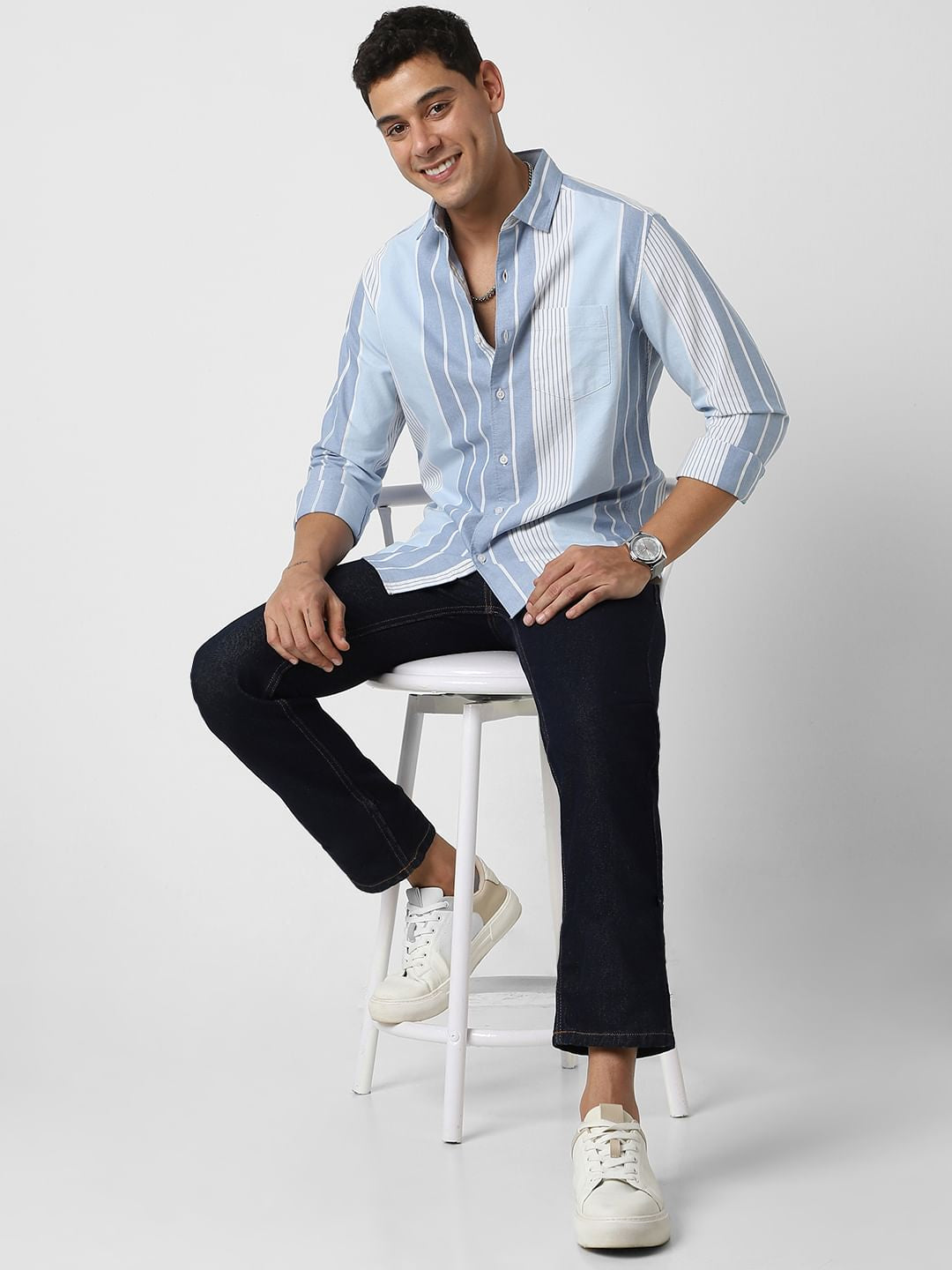 Blue Striped Shirt