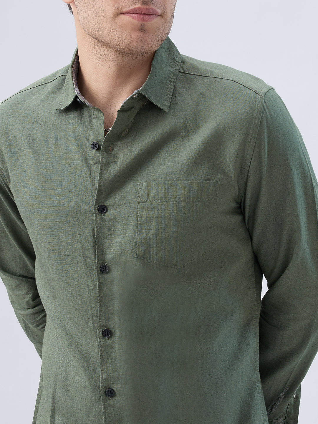 Solid Olive Shirt