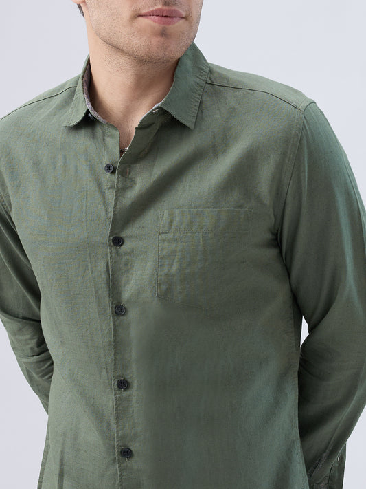 Solid Olive Shirt