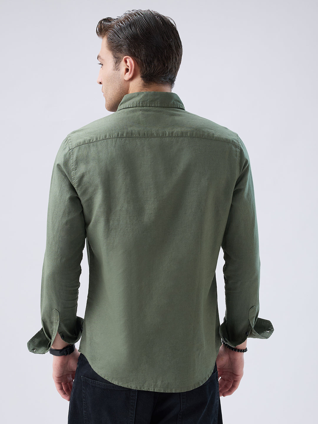 Solid Olive Shirt