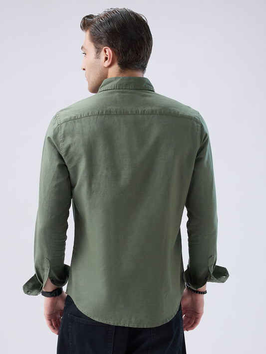 Solid Olive Shirt