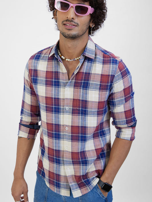 Multicolour Bold Square Checked Shirt