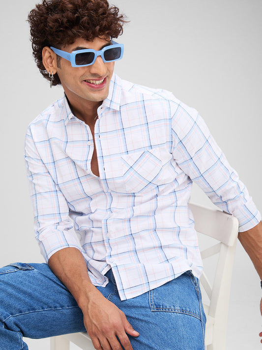 White Checkered Shirt