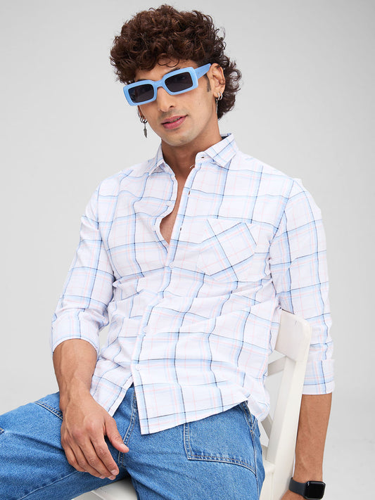 White Checkered Shirt