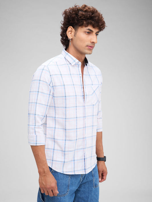 White Checkered Shirt