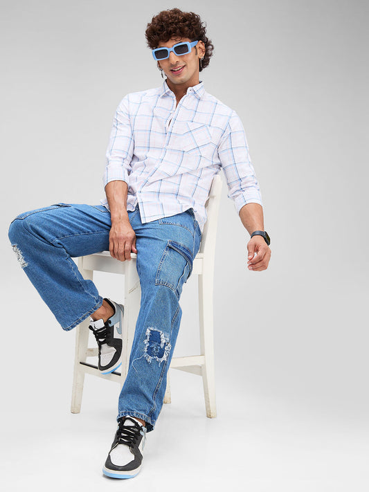 White Checkered Shirt