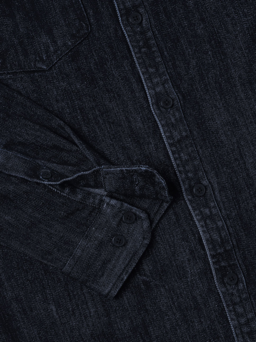 Elegant Denim Double Pocket Overshirt