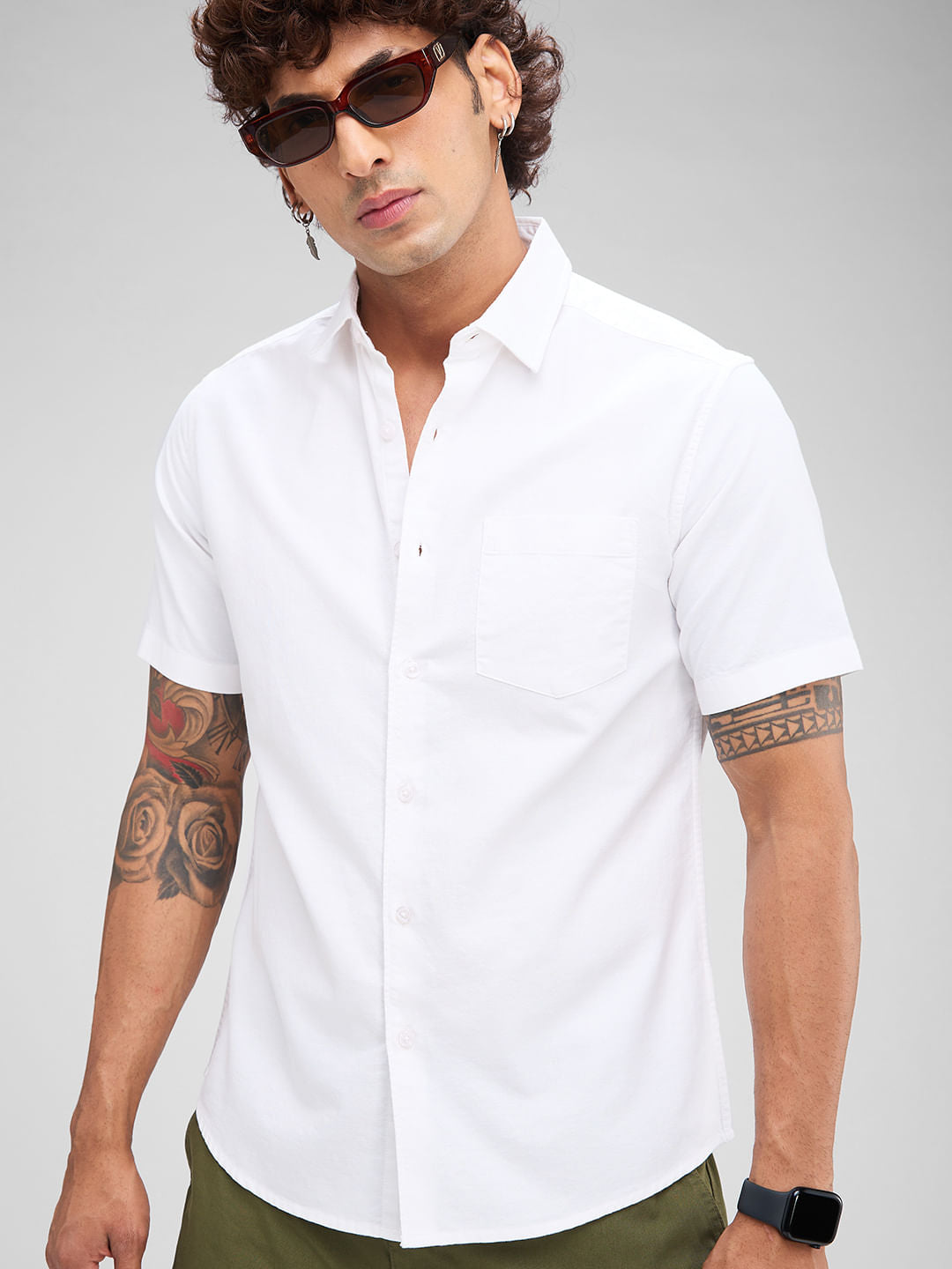Solid White Shirt