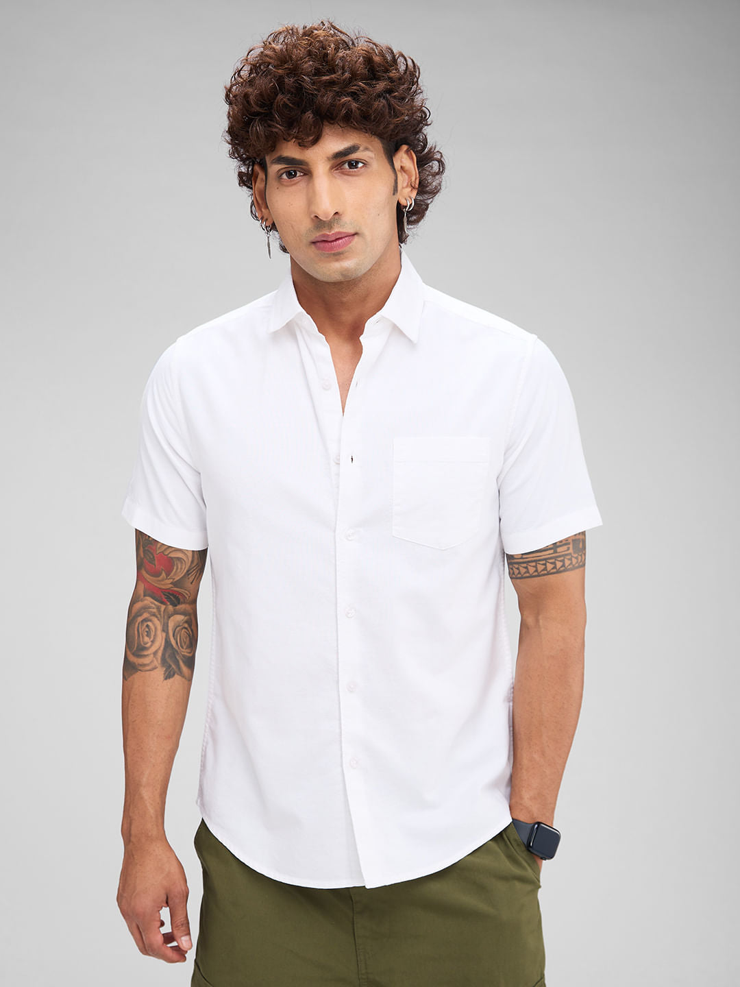 Solid White Shirt
