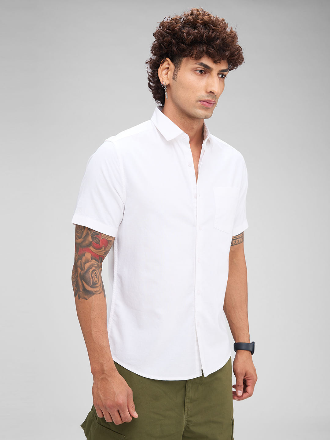 Solid White Shirt