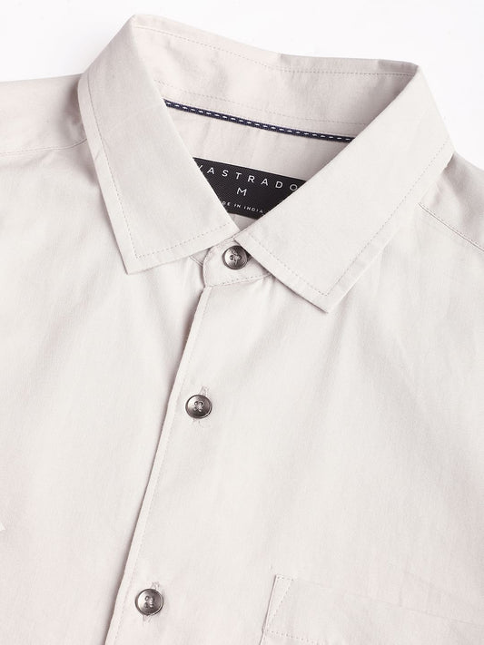 Solid Platinum Grey Shirt