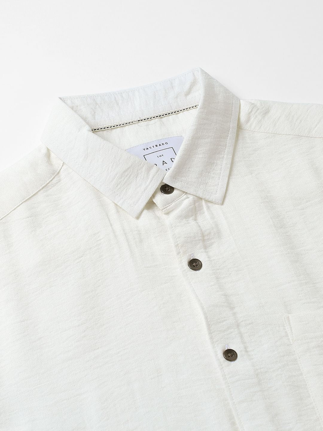 Premium Italian Linen Ivory Crinkle Shirt