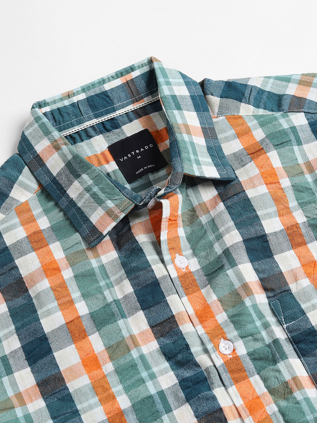 Multicolour Checkered Seersucker Shirt