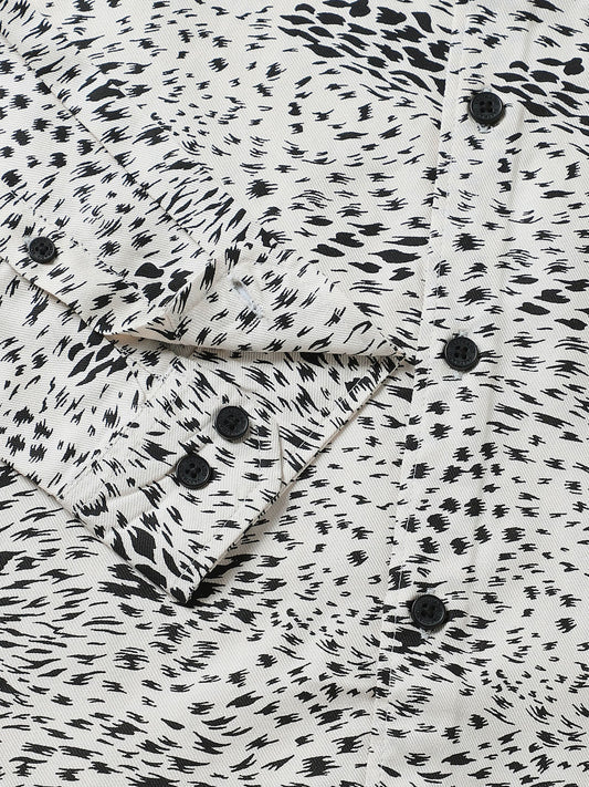 Beige Animal Printed Shirt