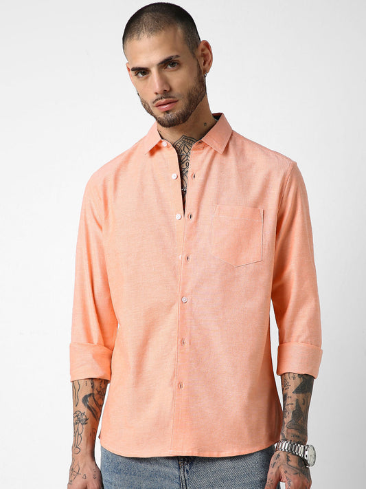 Coral Solid Shirt