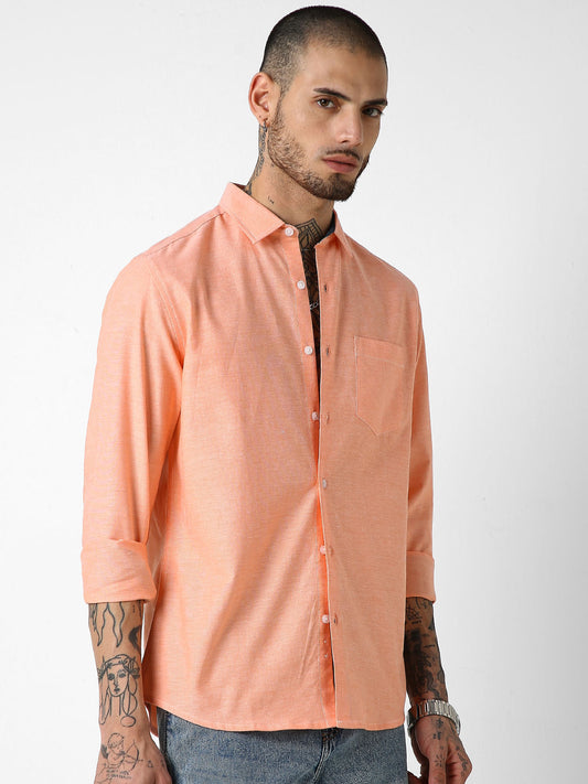 Coral Solid Shirt