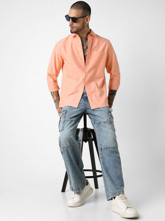 Coral Solid Shirt