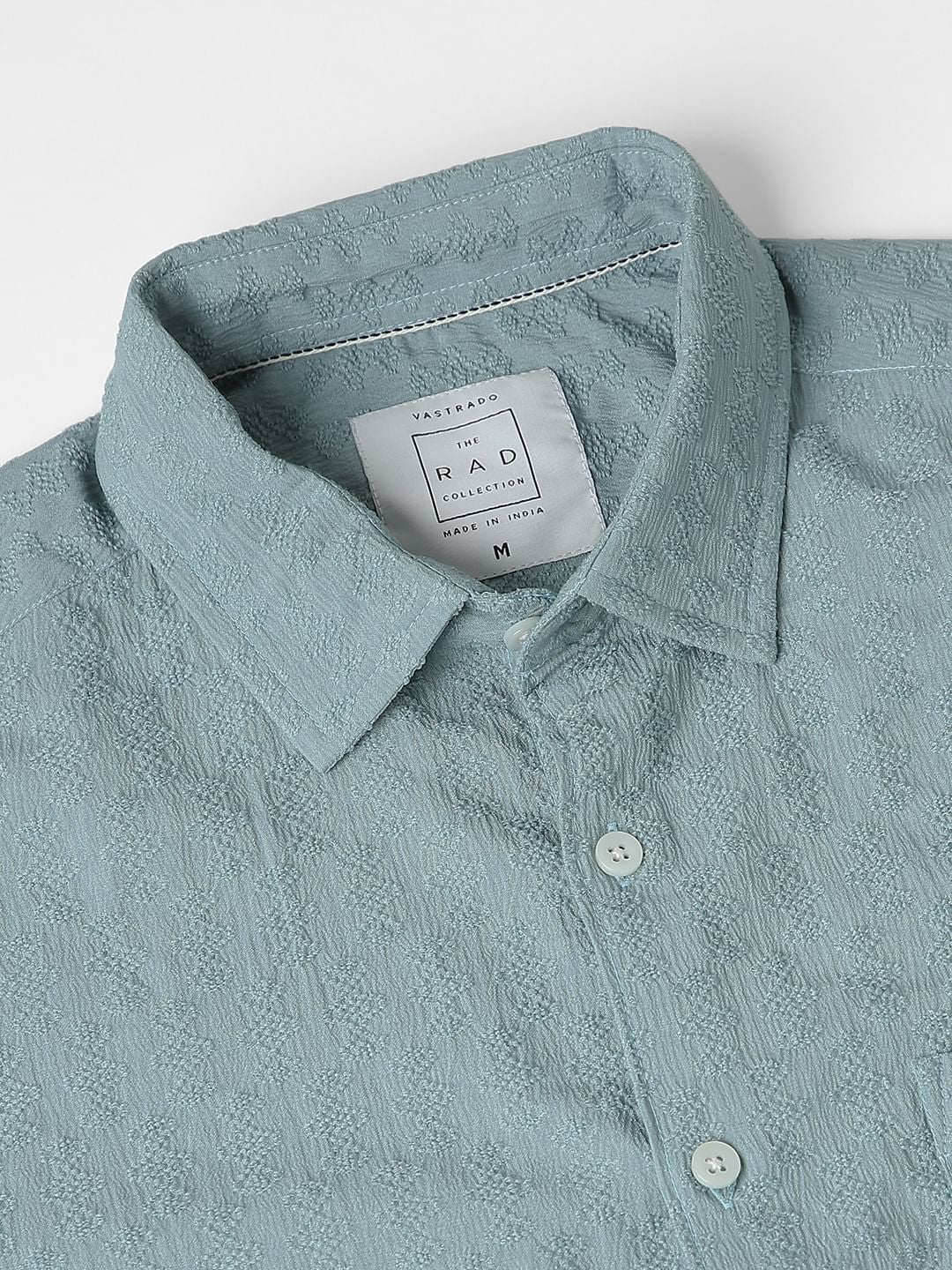 Florida Turquoise Textured Shirt