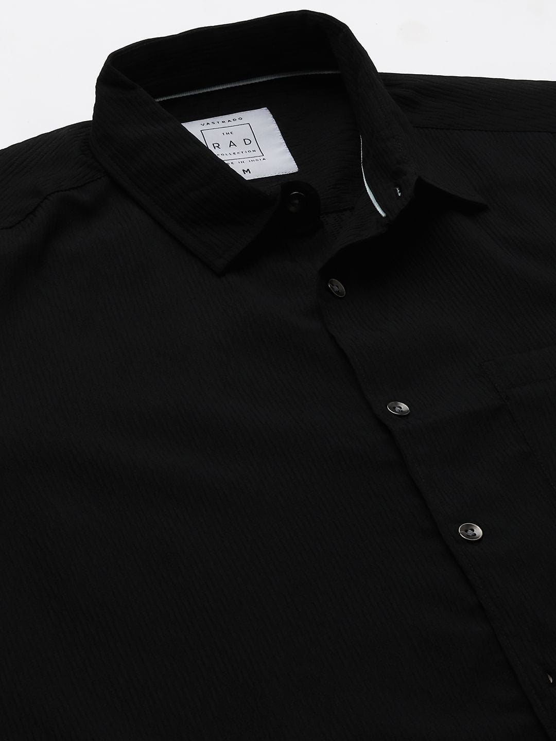 Vintage Black Textured Shirt