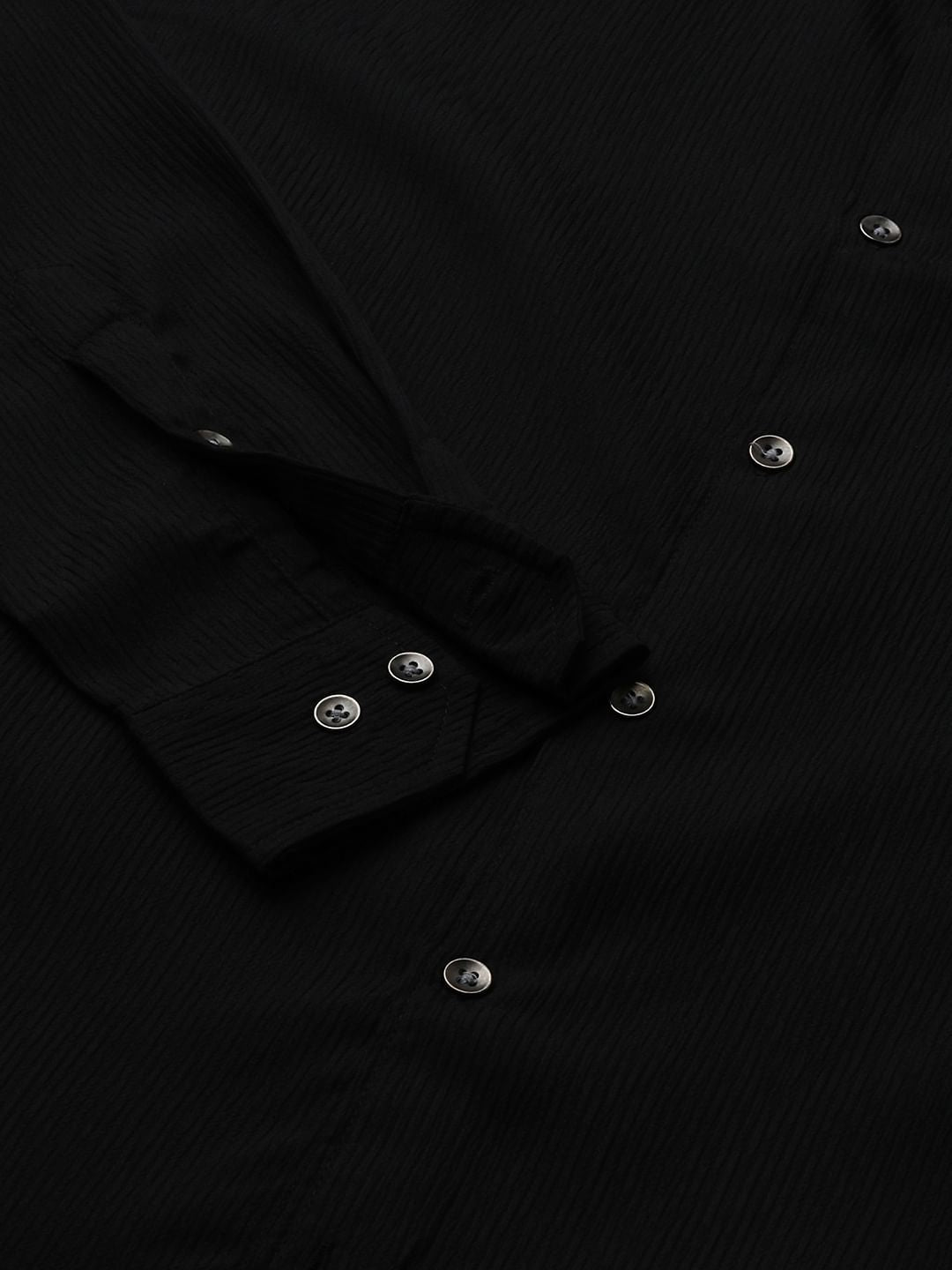 Vintage Black Textured Shirt