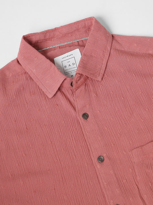 Blush Pink Dobby Shirt