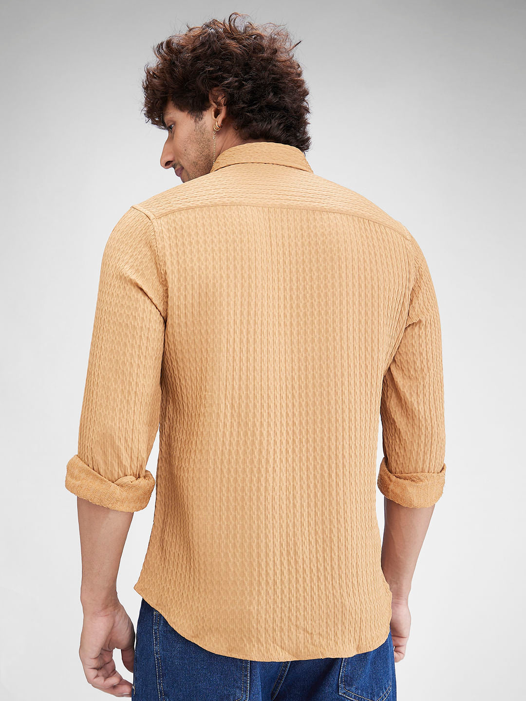 Eccentric Bronze Patterned Shirt
